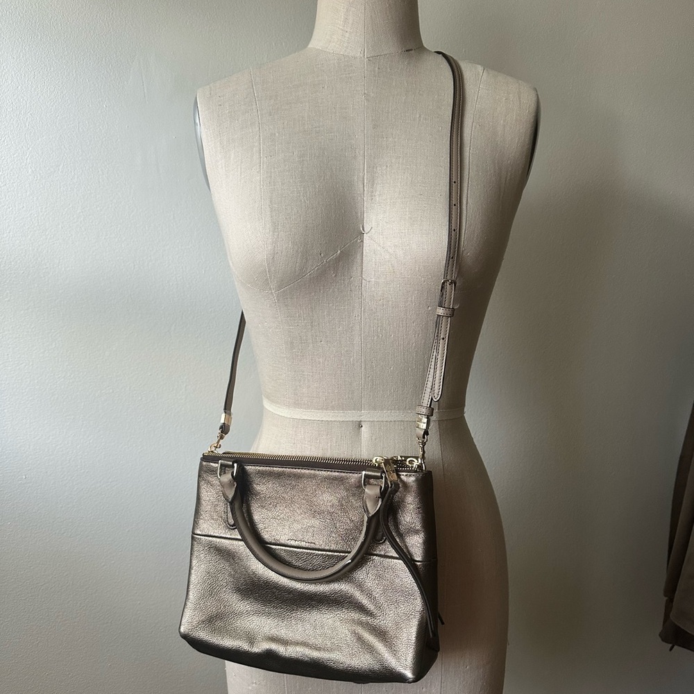 STUNNING Coach Metallic Silver Mini Bag